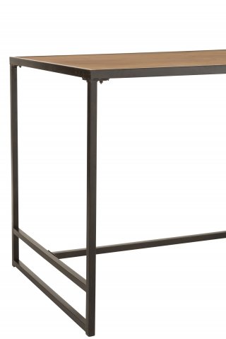 Table de bar rectangulaire USTI Métal/Bois naturel